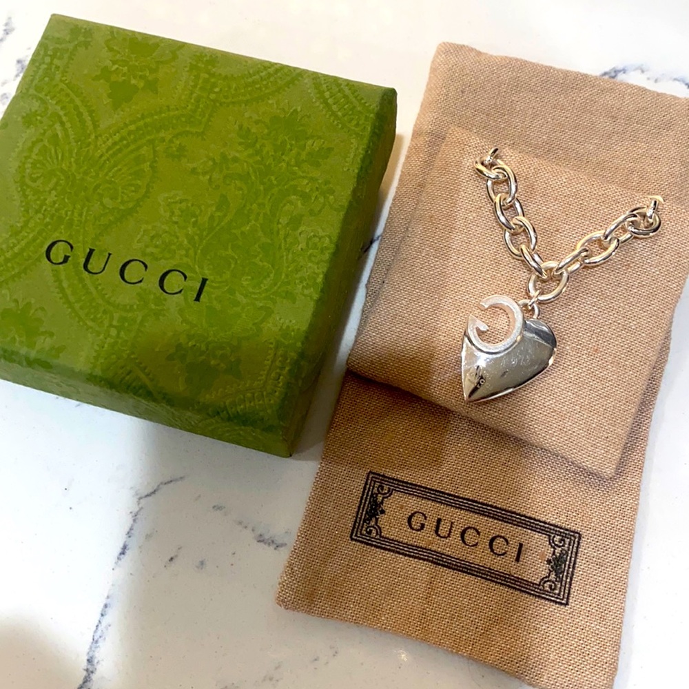 Authentic Gucci heart bracelet.